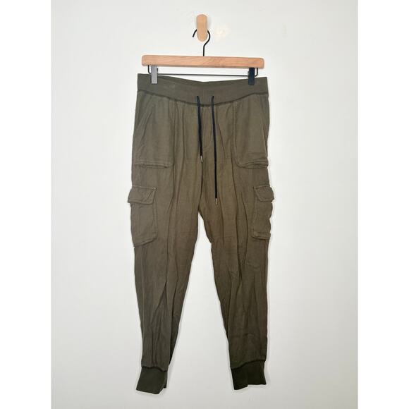Aritzia Community Cargo Joggers Size Small Olive Green Utility Casual Cebu Pants - Picture 4 of 11